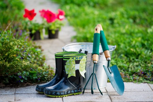 Garden makeover ideas for a Wandsworth terrace with paving and planting